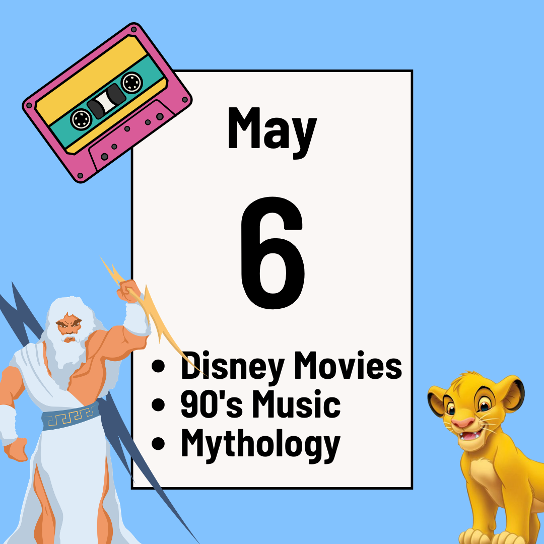 Disney Movie Trivia, Mythology Trivia, and 90’s Music Trivia